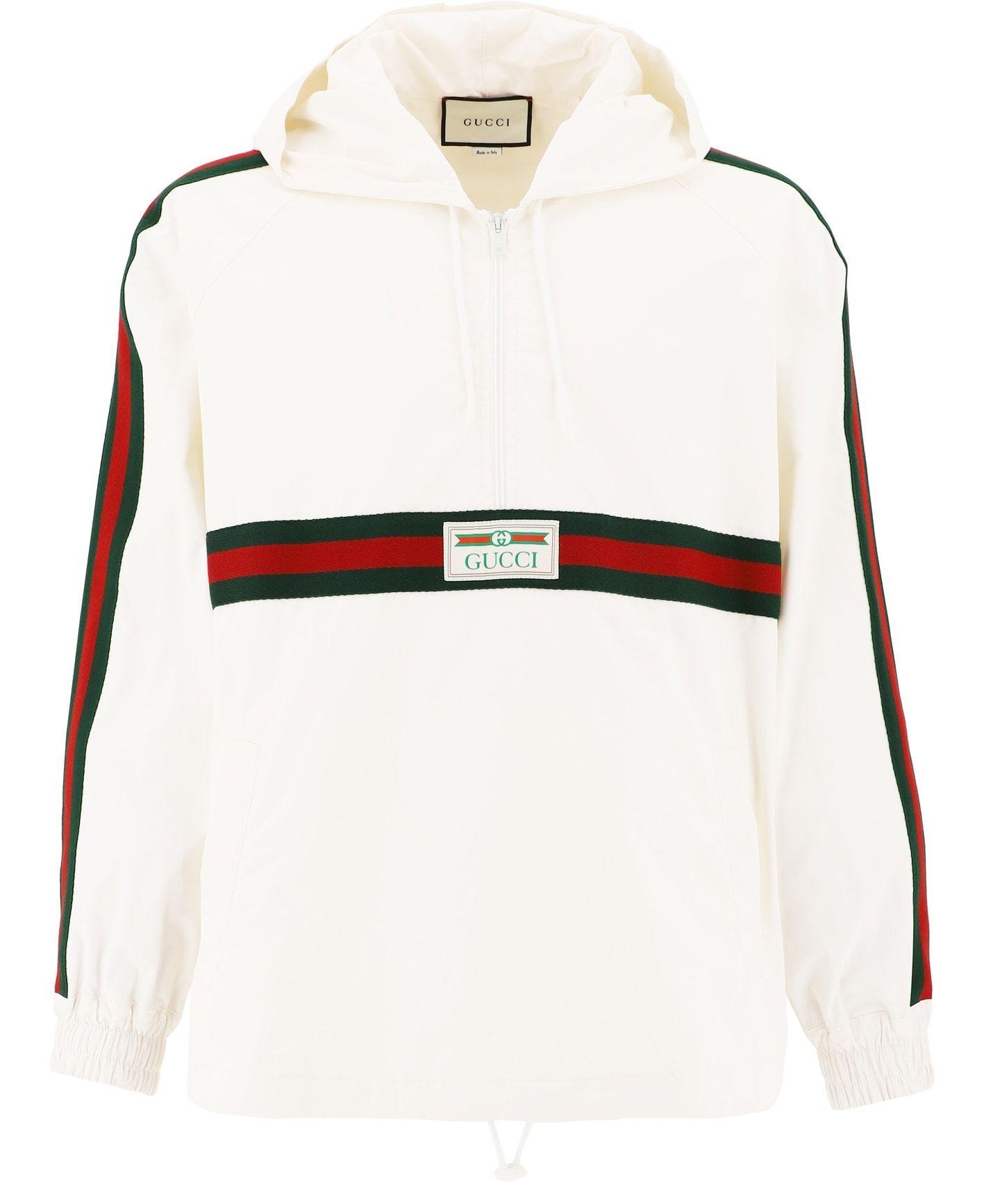 white gucci windbreaker