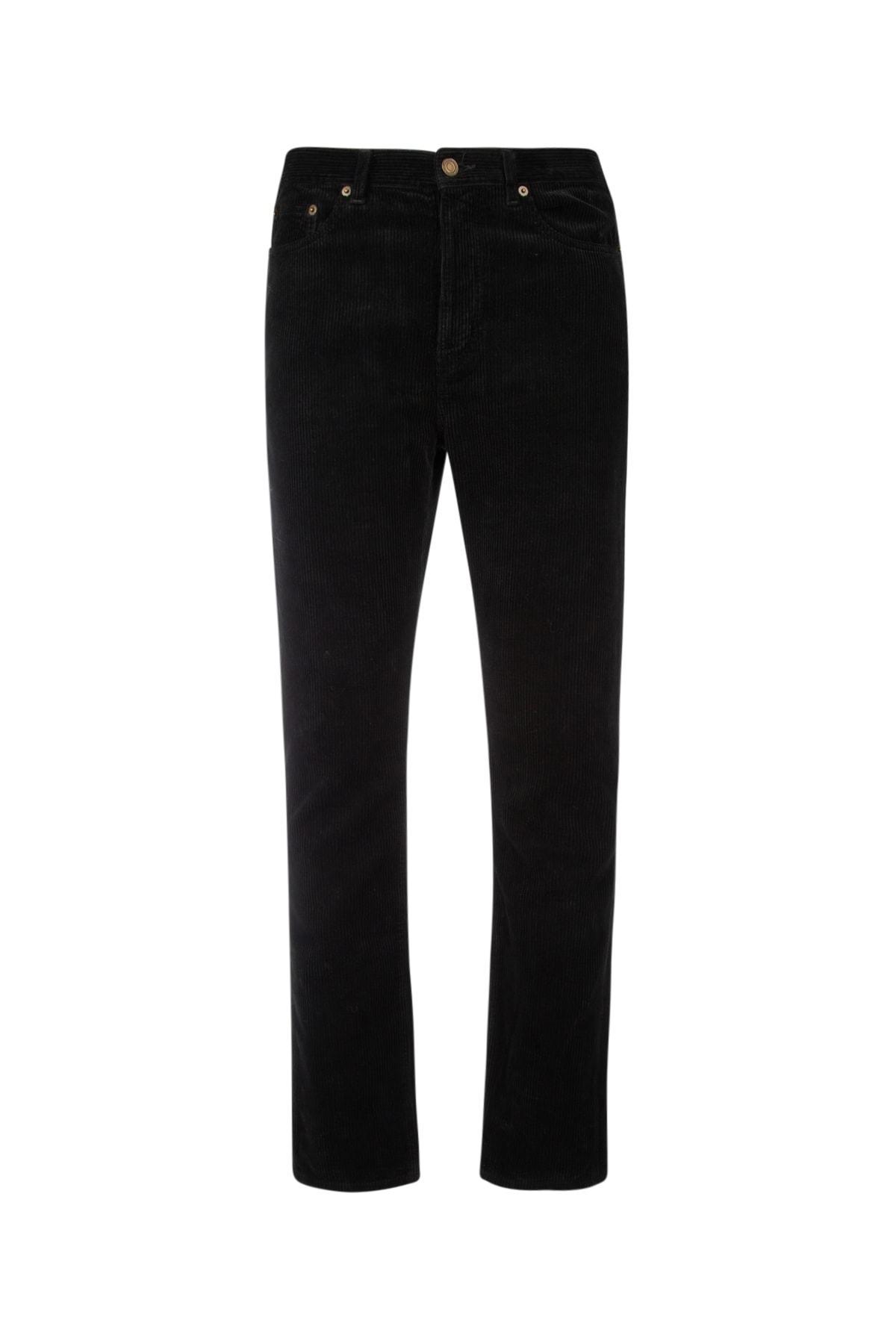 Saint Laurent Corduroy Slim Fit Jeans in Black for Men Lyst