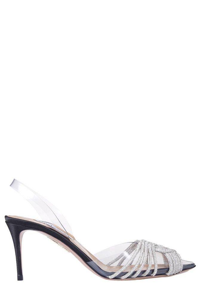 quassin embellished slingback pumps