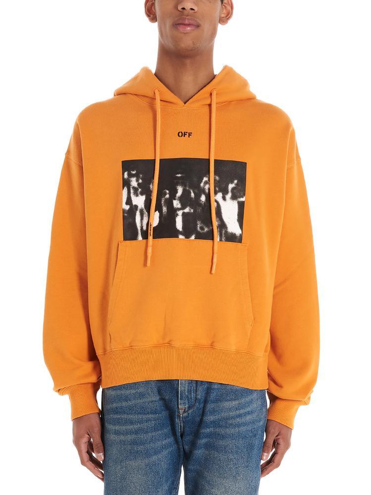 c/o Virgil Abloh Graffiti-style Arrows Hoodie in Orange | Lyst