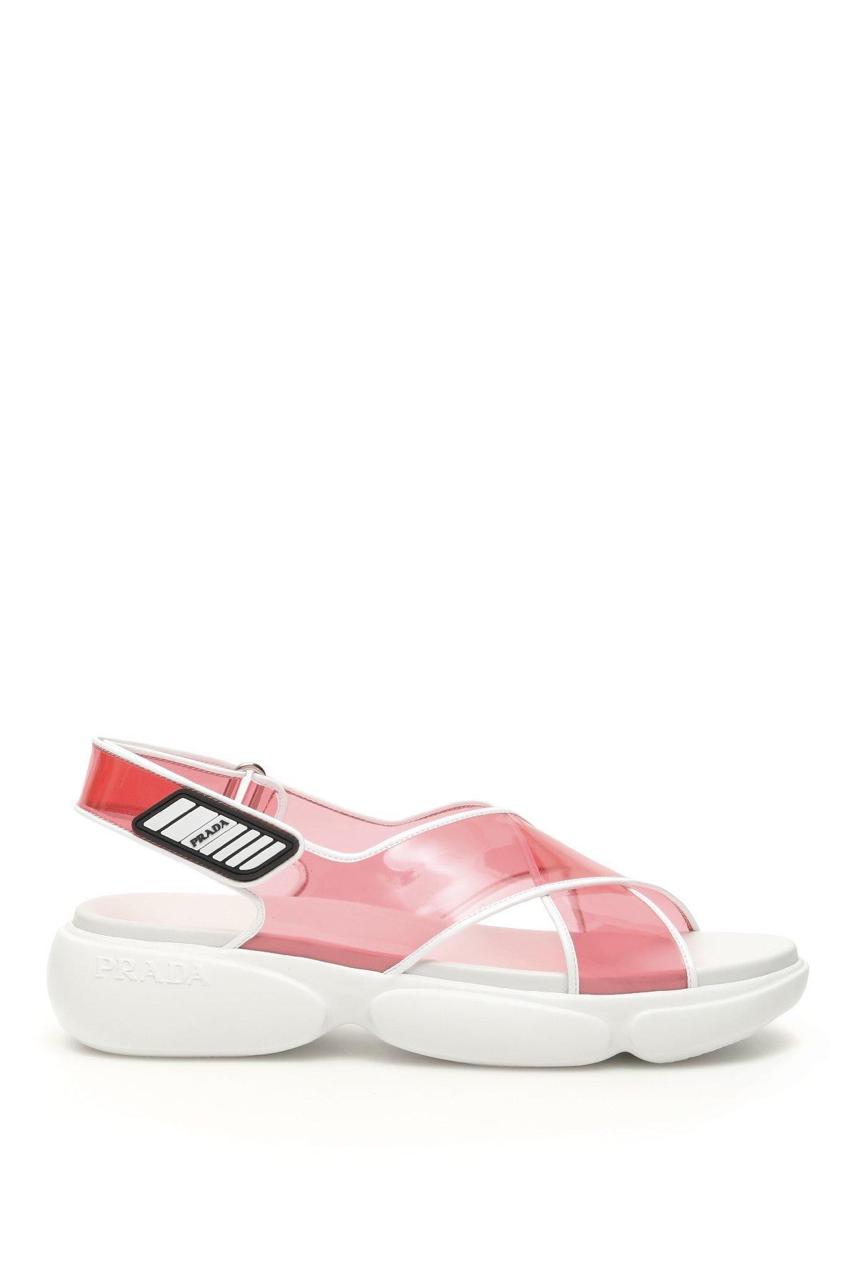 prada cloudbust white pink