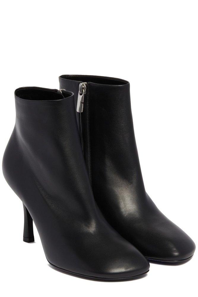 ショートブーツ・ブーティ Burberry Black Leather Baby Boot Burberry Baby Side-Zip Ankle Boots in Black | Lyst