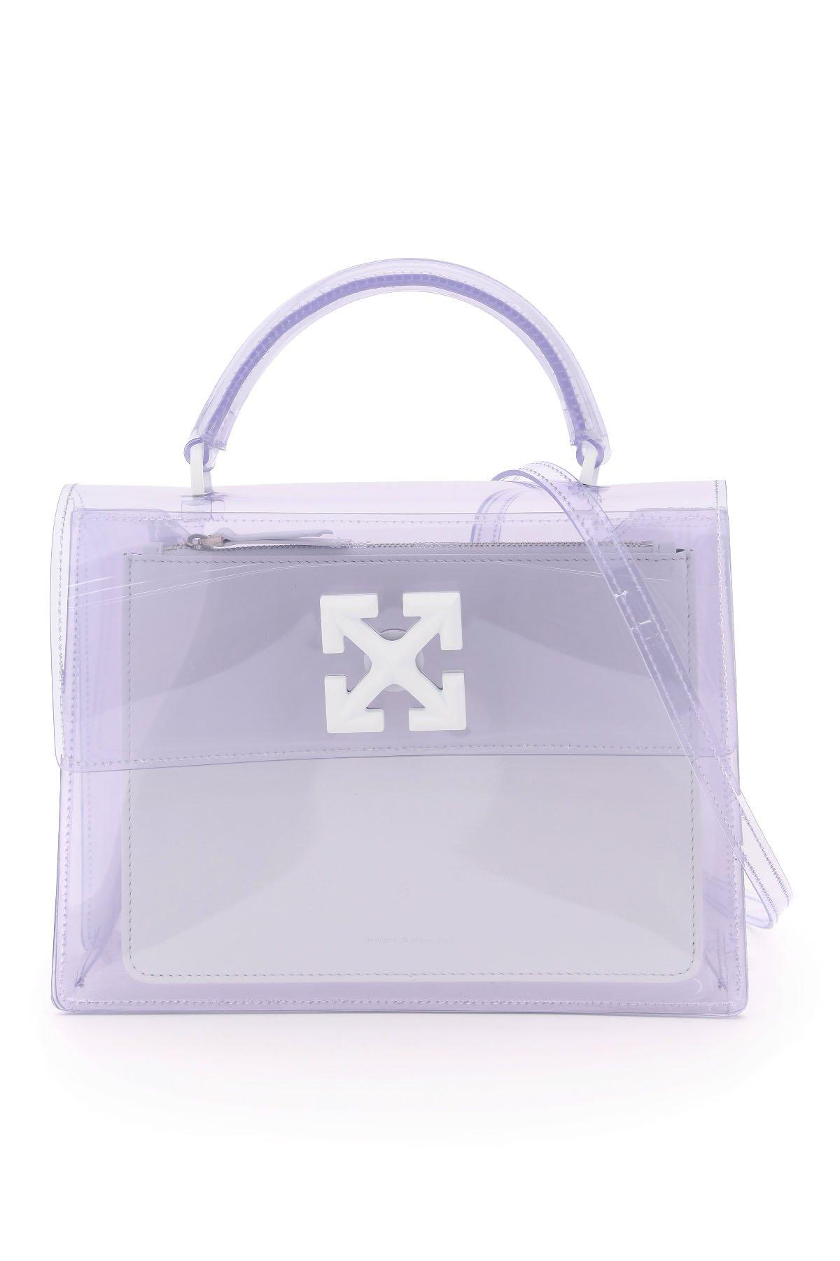 Off-White c/o Virgil Abloh Jitney 2.8 Transparent Handbag in Purple | Lyst