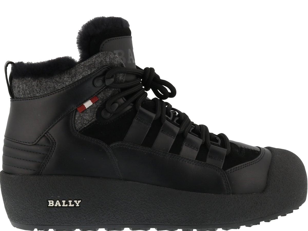 Bally Leather Cusago Lace-up Boots in Black for Men | Lyst