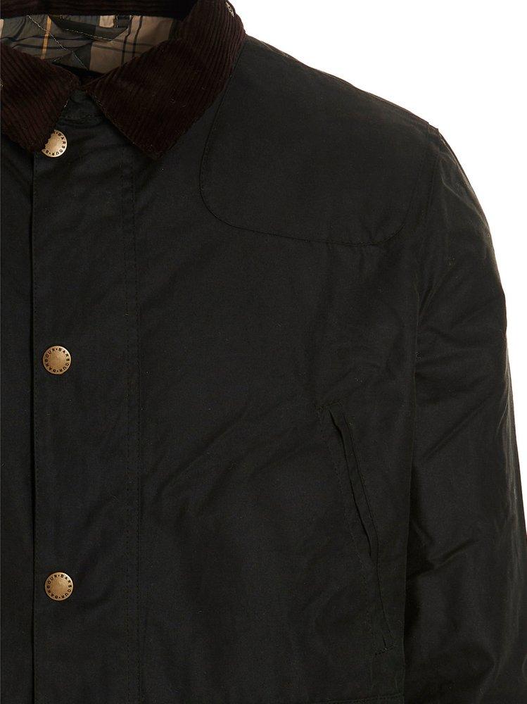 Barbour Cotton Reelin Waxed Jacket in Green for Men | Lyst