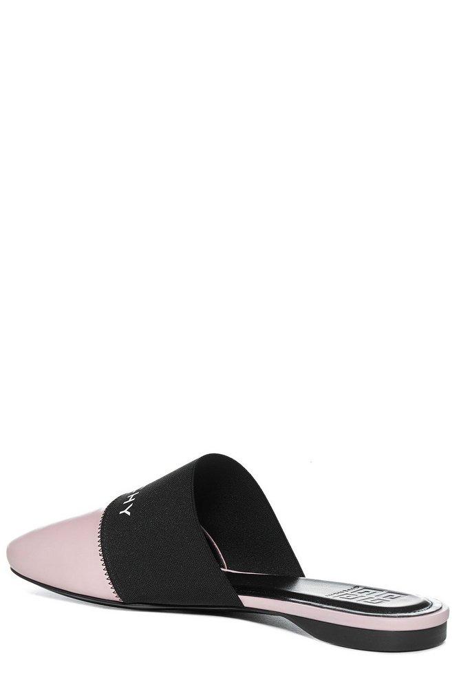 Givenchy Leather Bedford Logo Printed Slip-on Mules in Black | Lyst