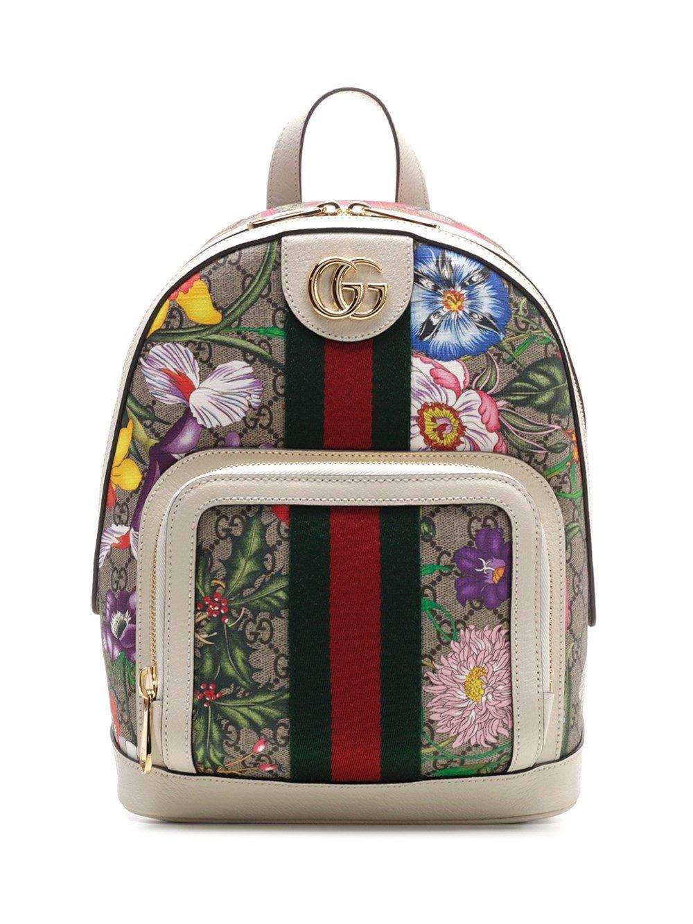 Gucci Ophidia GG Flora Small Backpack | Lyst