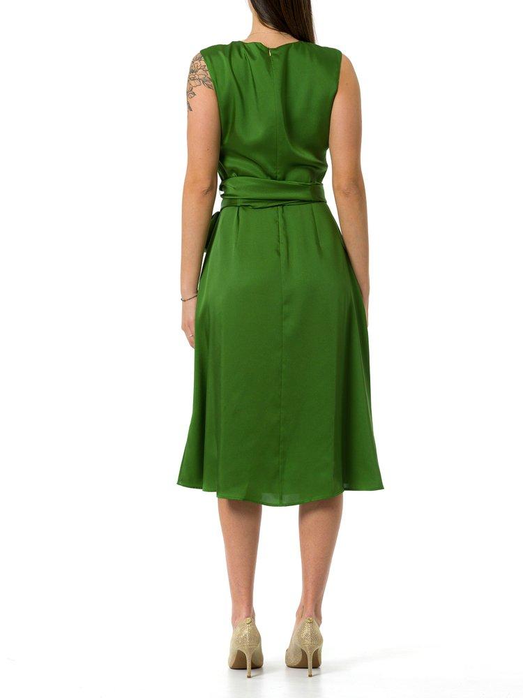 ワンピース LIU JO Woman Dress Green WA5031TS079 M9549 Printed chiffon shirt dress colour green | Liu Jo