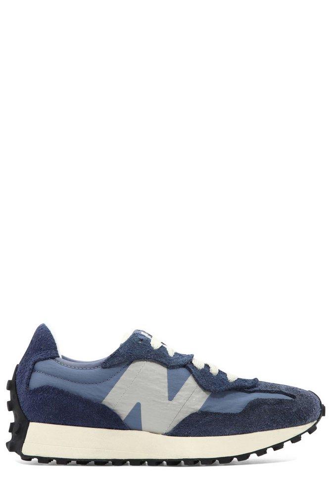 New Balance 327 Almond Toe Lace-up Sneakers in Blue for Men | Lyst