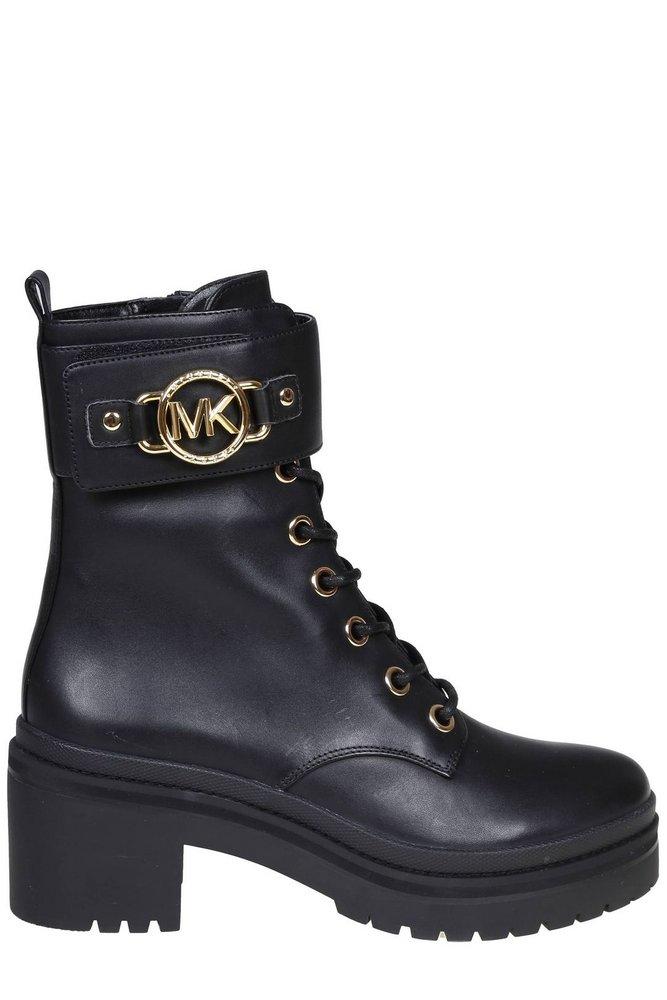 Michael Kors Rory Combat Boots in Black | Lyst