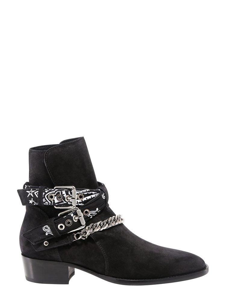 Amiri Bandana Chain Boots in Black for 