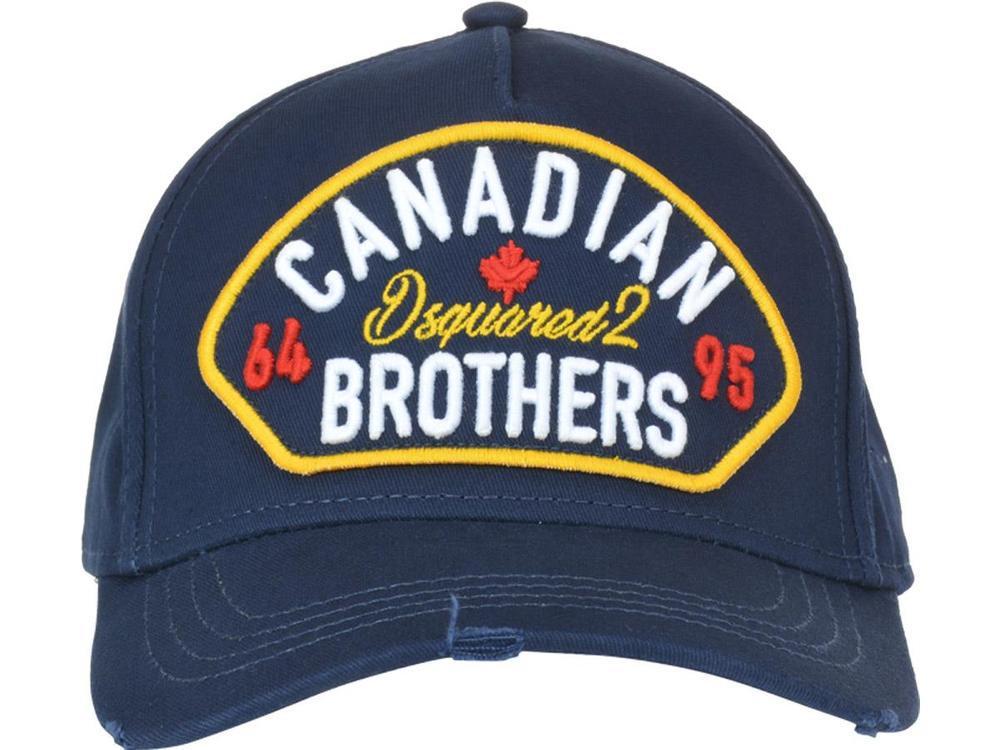 DSquared² Canadian Brothers Baseball Cap in Blue for Men | Lyst