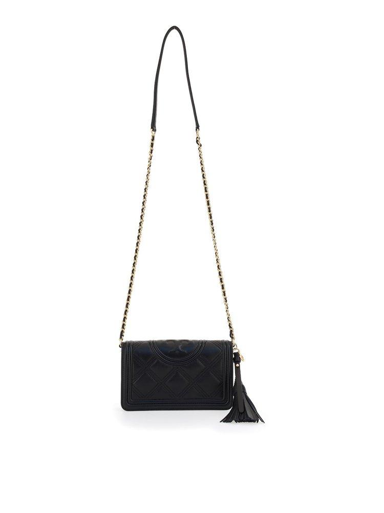 Tory Burch Fleming Quilted Shoulder Bag in Black Lyst