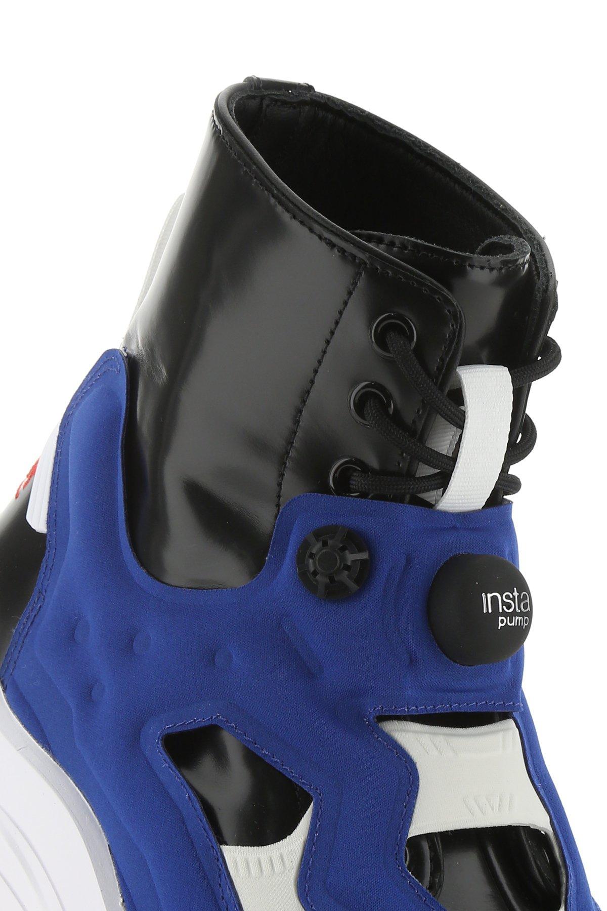 Maison Margiela Leather X Reebok Tabi Instapump Fury Lo Sneakers In Blue For Men Lyst