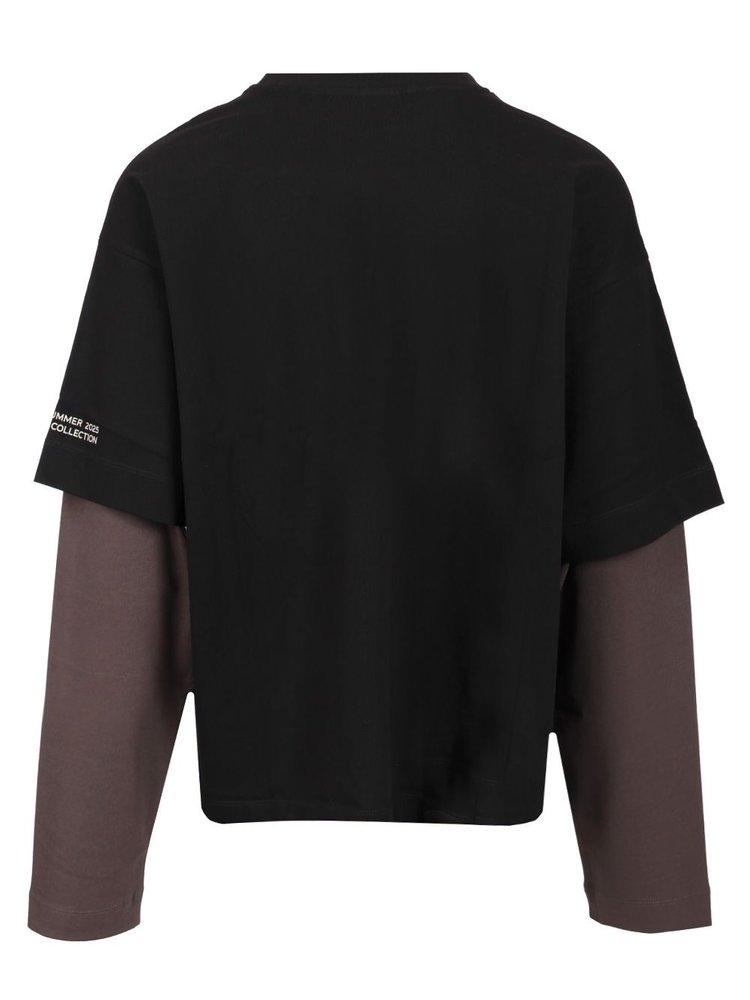 【DRIES VAN NOTEN】HEMMINGS PRINTED DOUBLE SLEEVE T-SHIRT Dries Van Noten Hemmings Printed Double Sleeve T-shirt