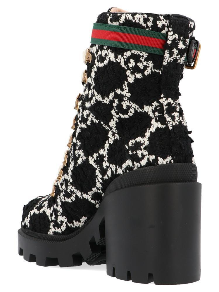gucci wool combat boots
