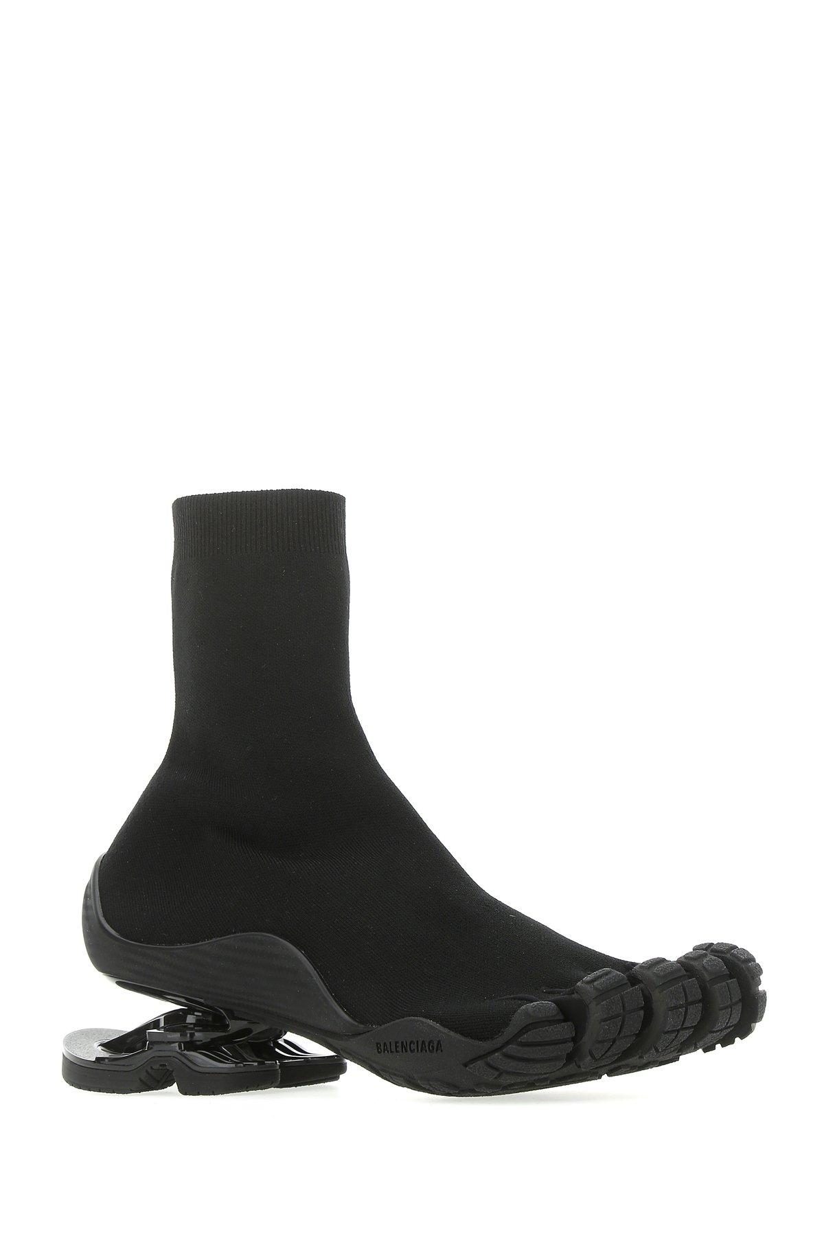 Sock Toe Boots in Black for |