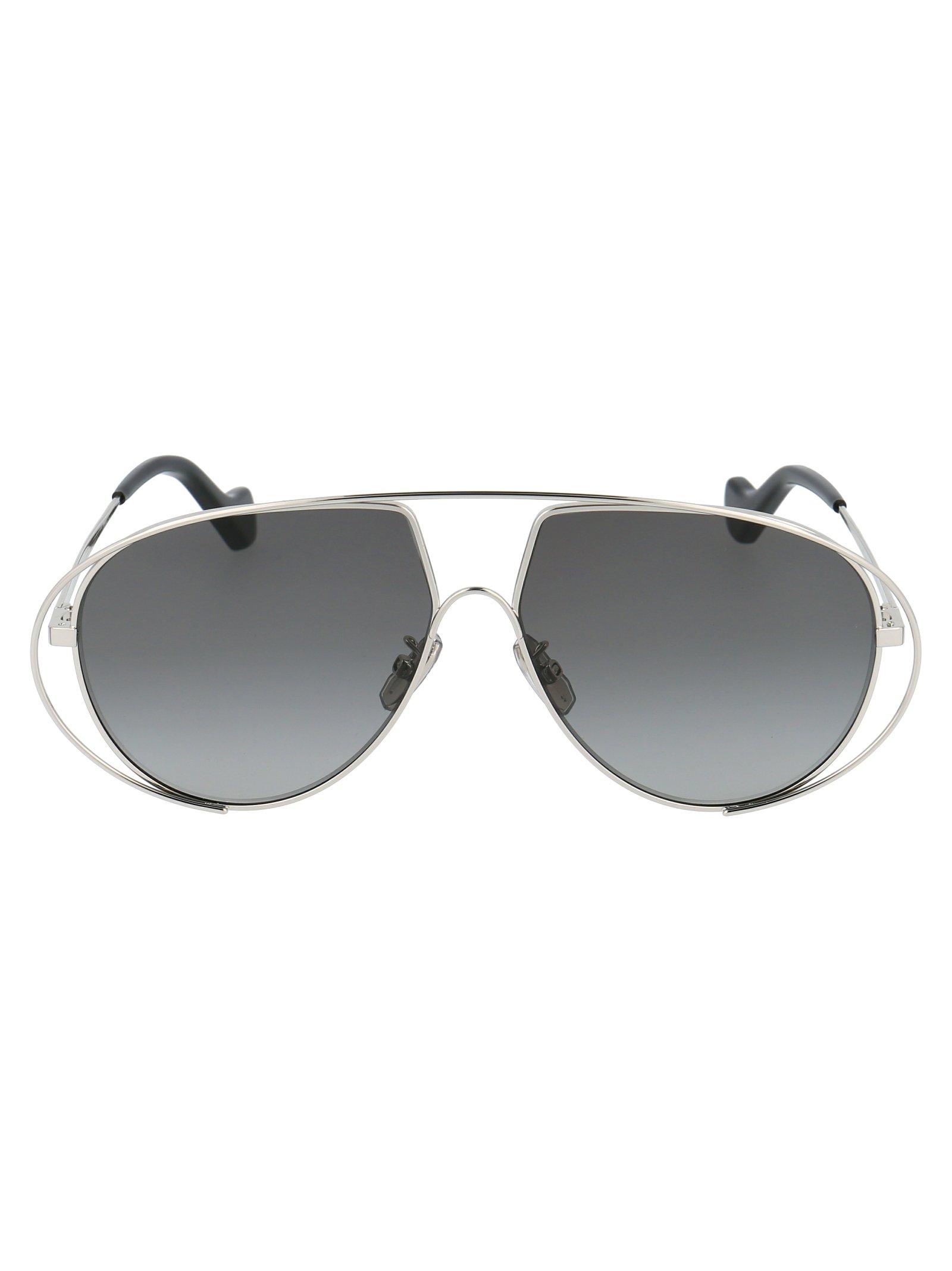 Loewe Aviator Sunglasses in Silver (Metallic) - Lyst