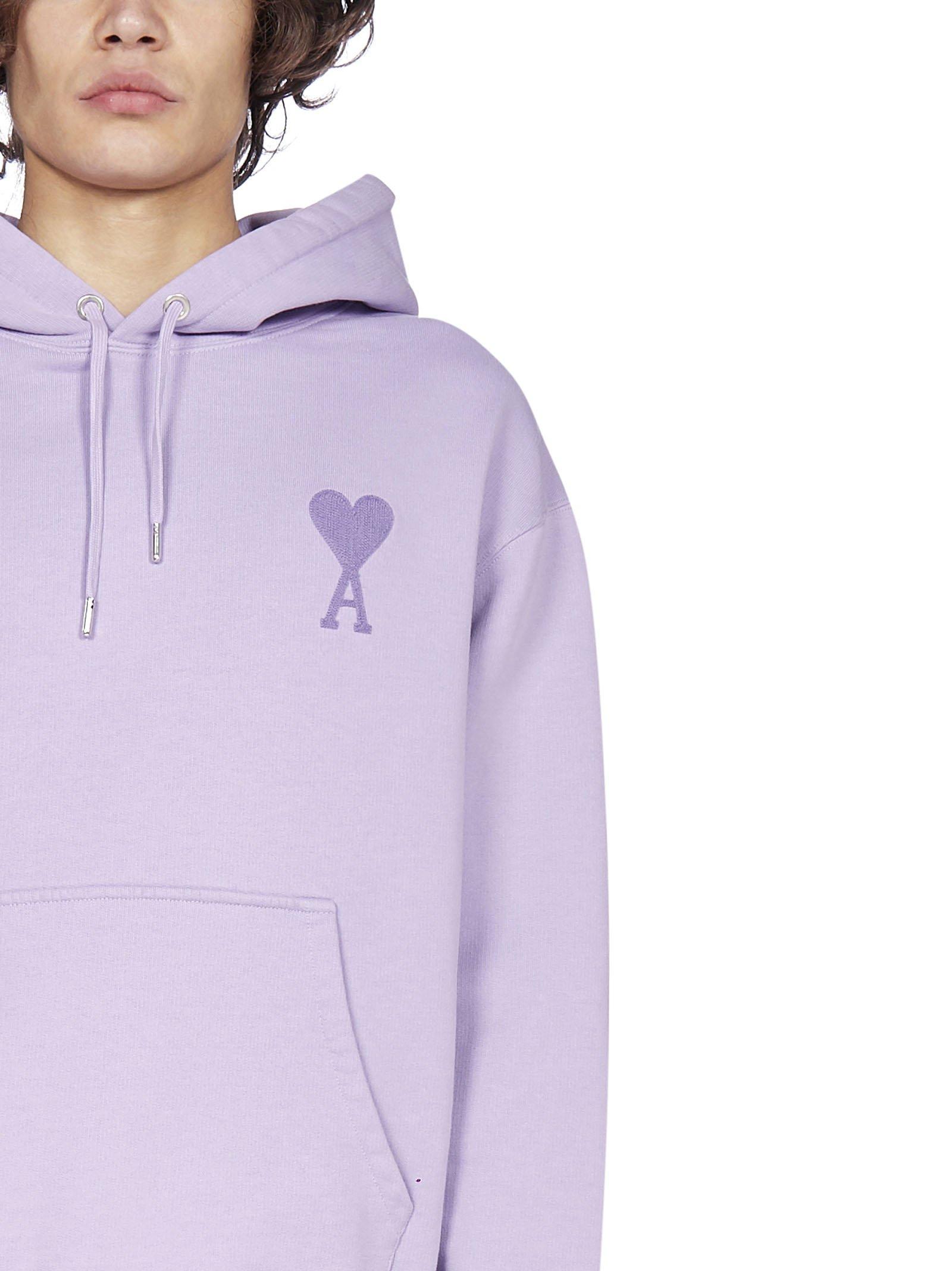 ami purple sweatshirt