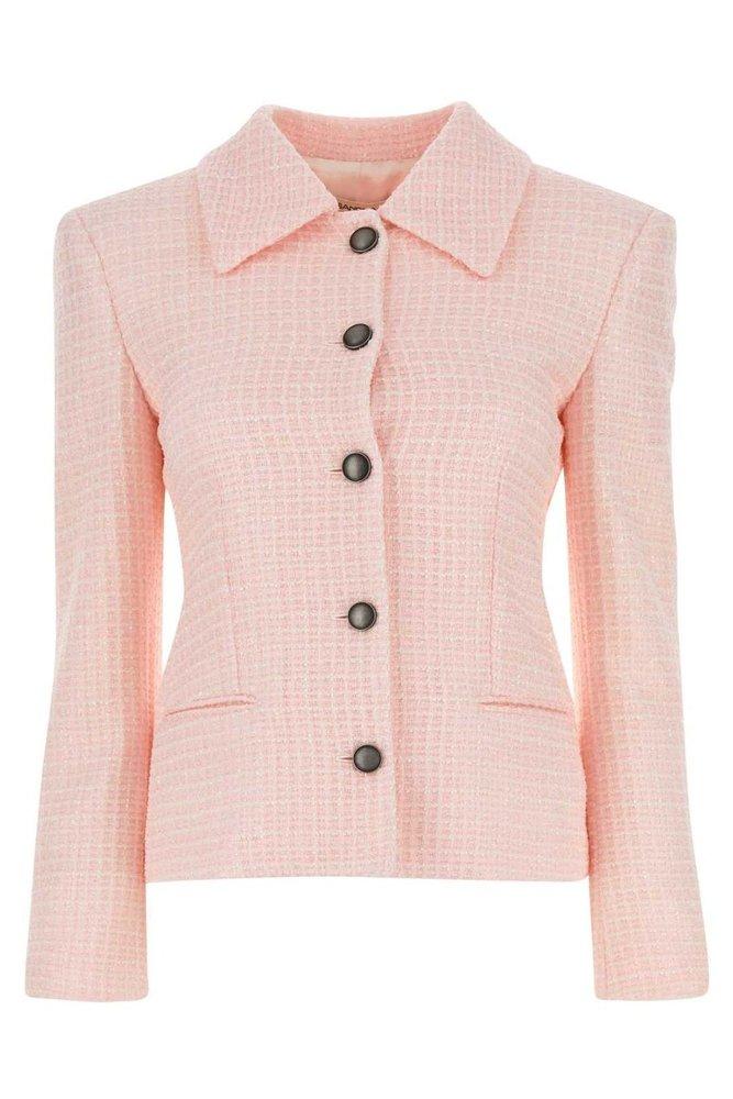 ジャケット ALESSANDRA RICH Light Pink Tweed Blazer LUREX TWEED JACKET – Alessandra Rich