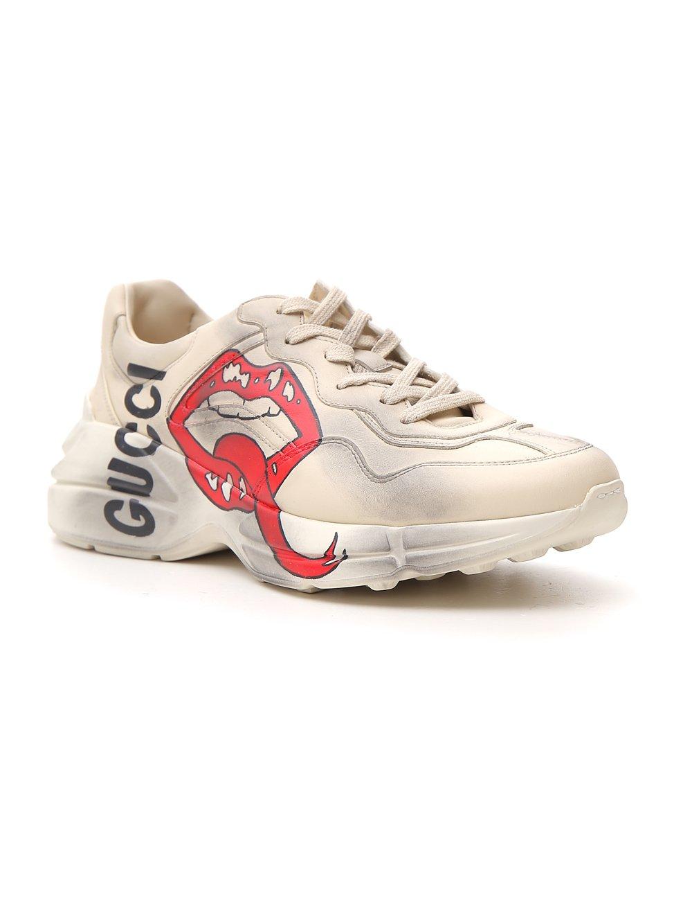 gucci rhyton mouth sneakers