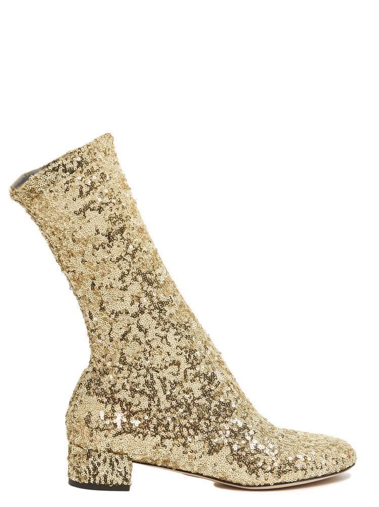 Dolce \u0026 Gabbana Leather Sequin Ankle 