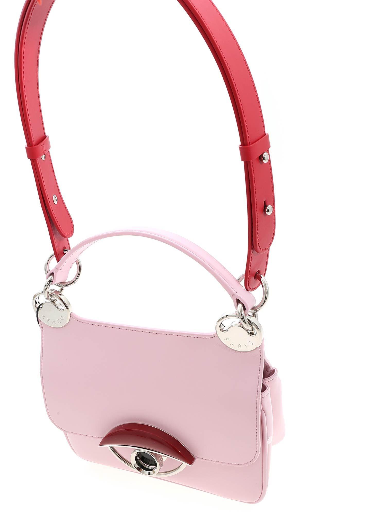 KENZO Leather Medium Crossbody Handbag in Purple (Pink) - Save 7 