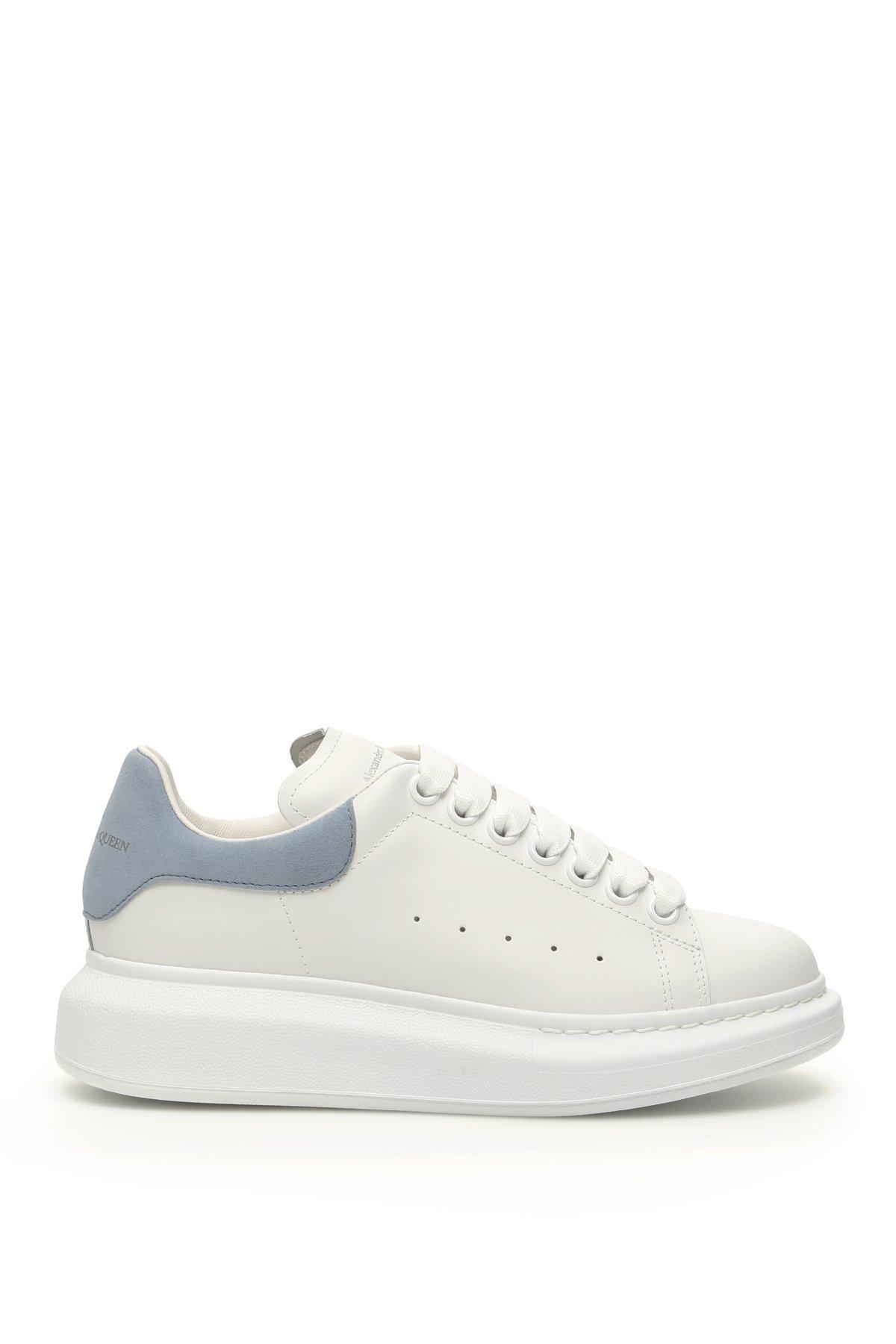 Alexander McQueen Leather Oversized Sneakers in White - Lyst