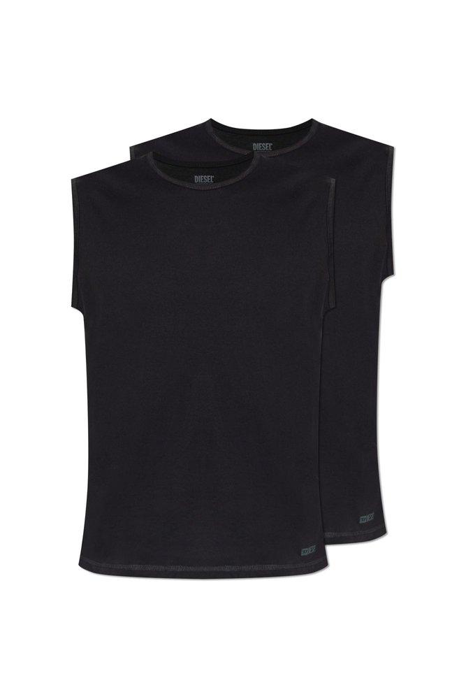 ★DIESEL★ Twillit Sleeveless T-Shirt Black A173200PHAL9XXA Men's T-shirt with slogan print | Black | Diesel