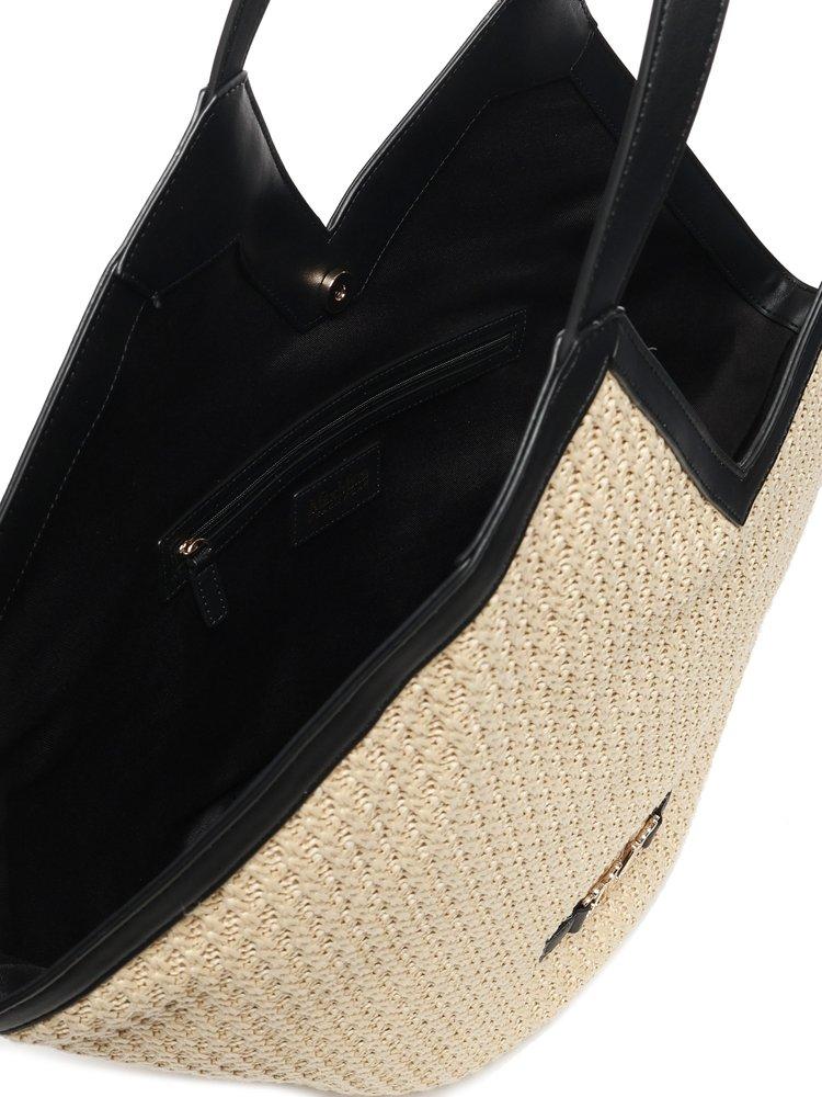 Max Mara Luigi Raffia Tote Bag in Natural | Lyst
