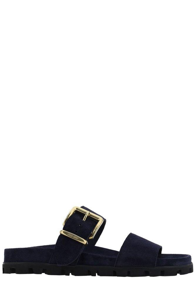 Miu Miu Slip on Sandals in Black Lyst