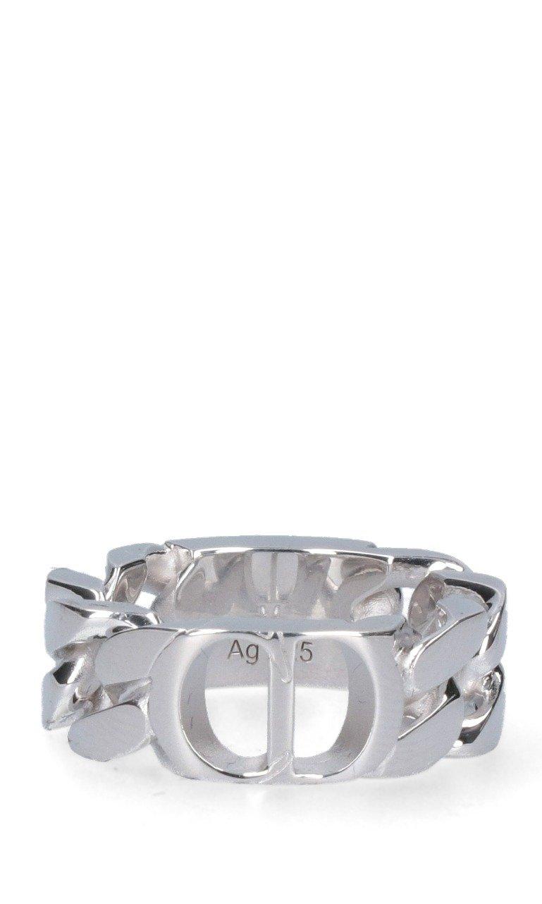 Dior Cd Icon Chain Link Ring in Metallic for Men | Lyst