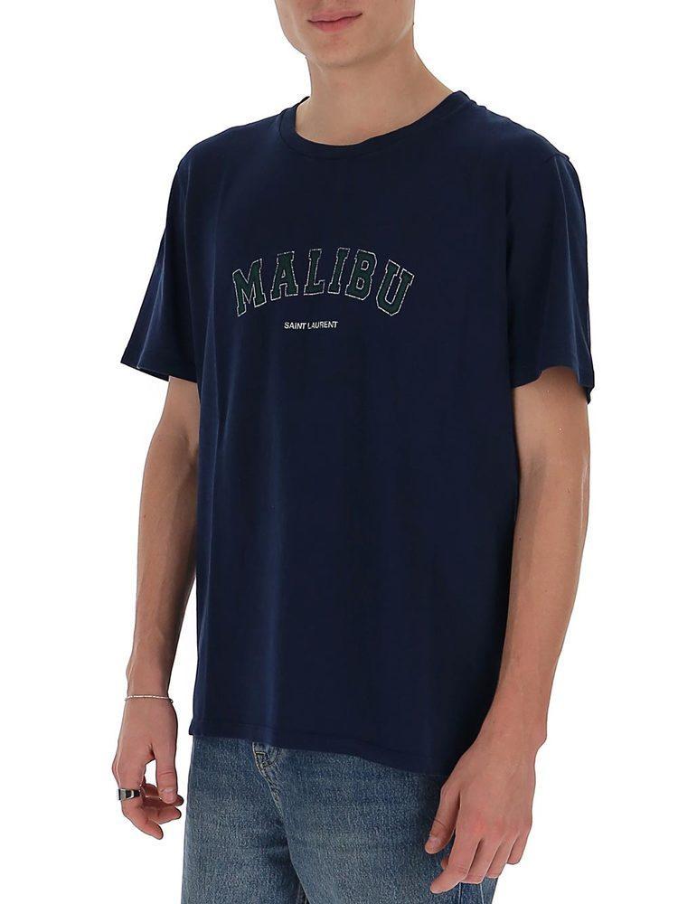 Saint Laurent Malibu Logo Print T-shirt 