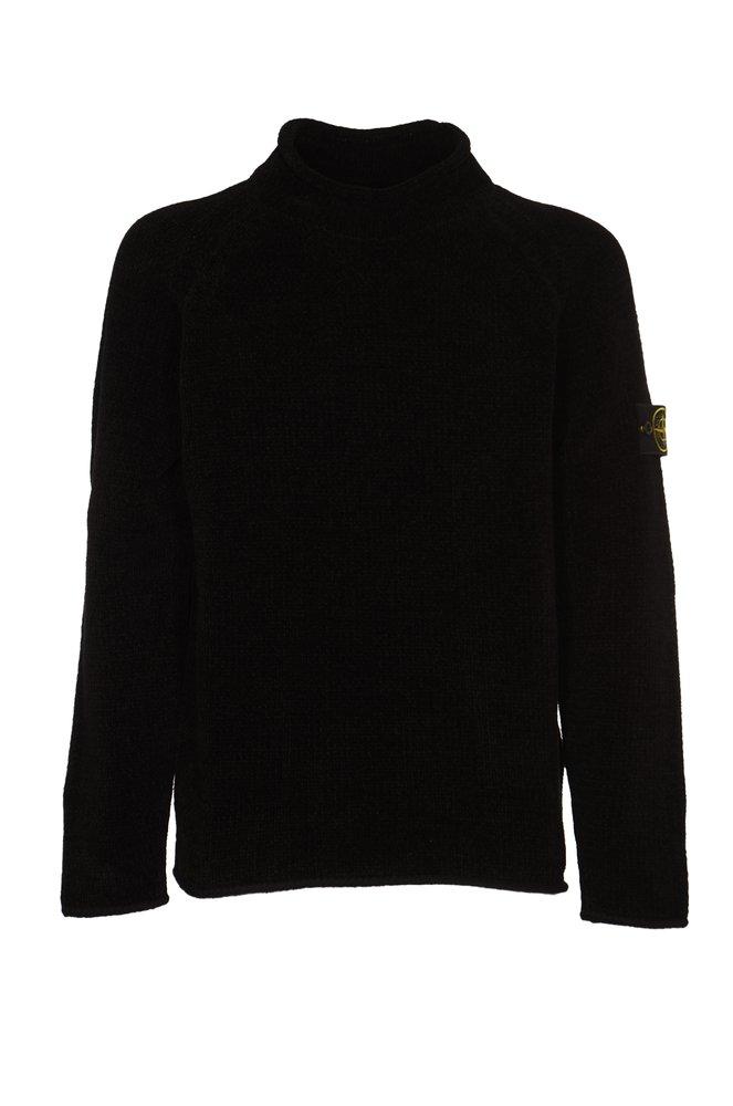 Stone Island Logo Sweater in Black for Men Lyst UK