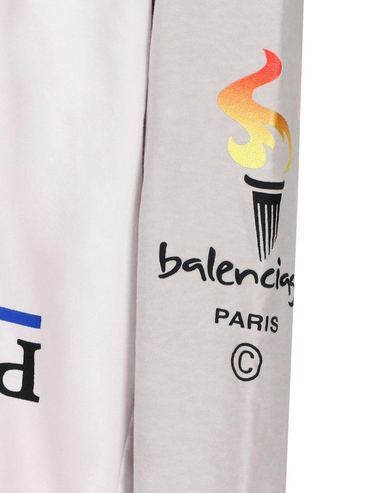 Balenciaga Upside Down Hoodie in White for Men | Lyst