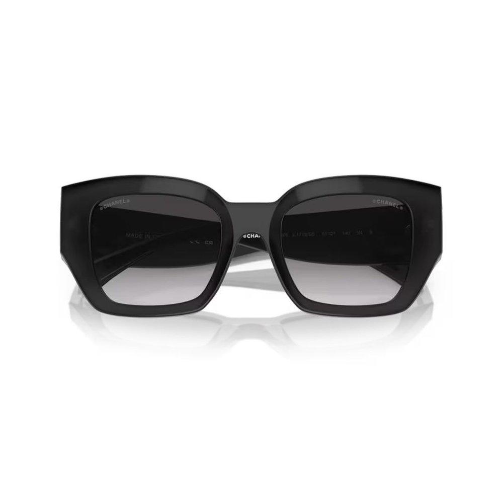 Chanel Square Sunglasses CH5487A 55 Grey & Black & Gold Polarised Sunglasses