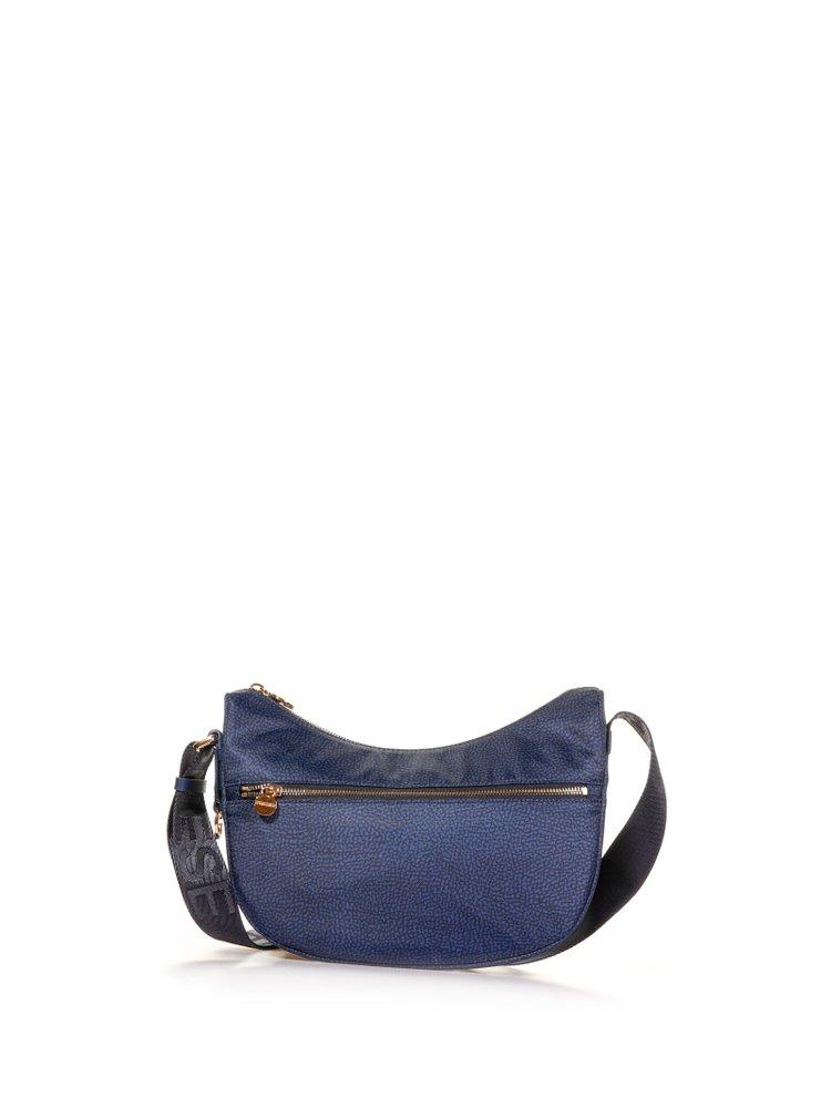 Borbonese Luna Small Shoulder Bag in Blue | Lyst