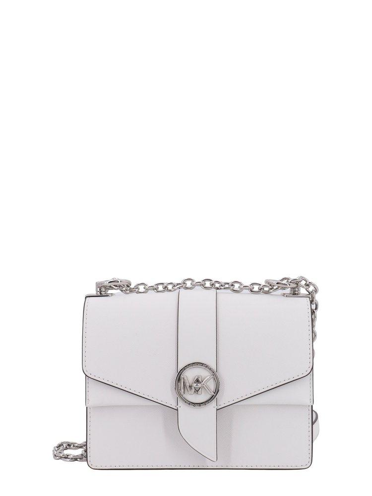 Buy Michael Kors White Small Greenwich Crossbody Bag in Color-block Logo  Canvas & Leather for WOMEN in Saudi
