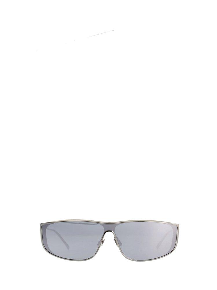 Saint Laurent Sl605 Luna Rectangular Frame Sunglasses in White | Lyst UK