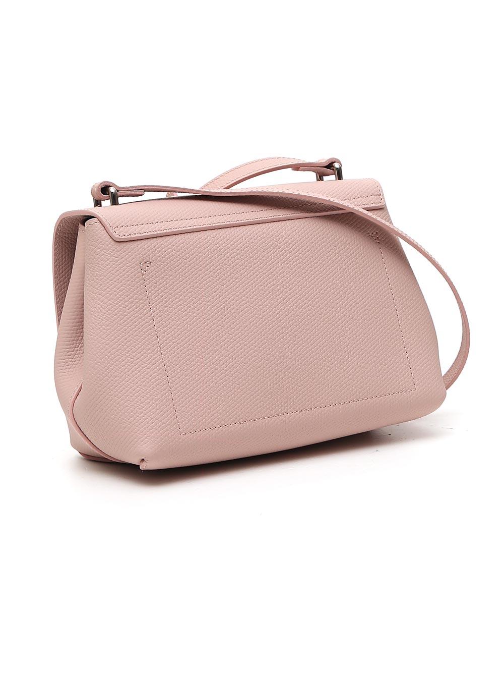 Longchamp Roseau Foldover Top Crossbody Bag in Pink
