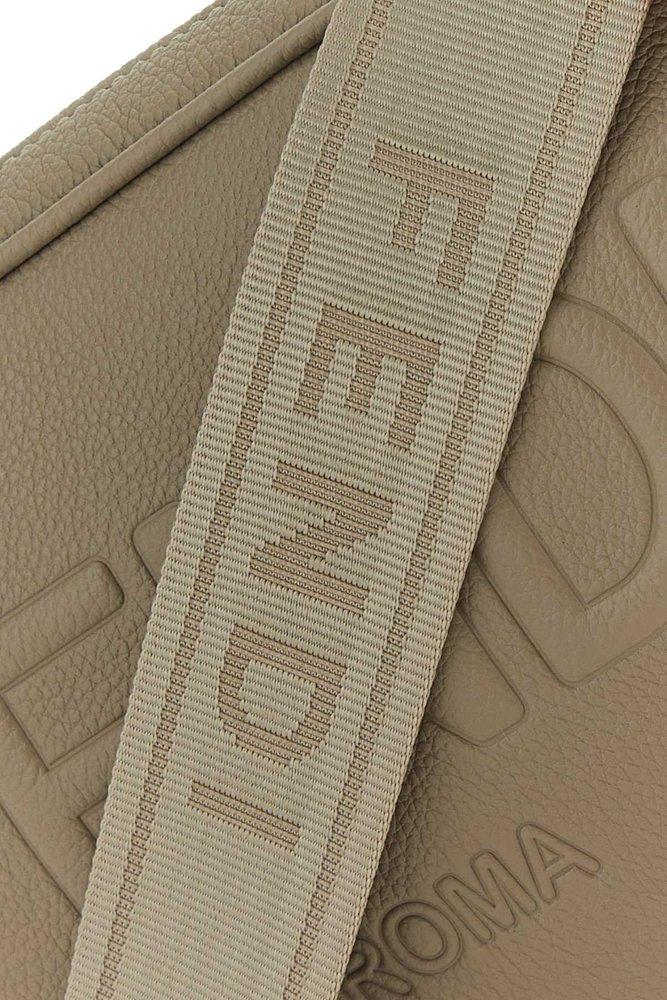 Fendi logo deals canvas camera bag
