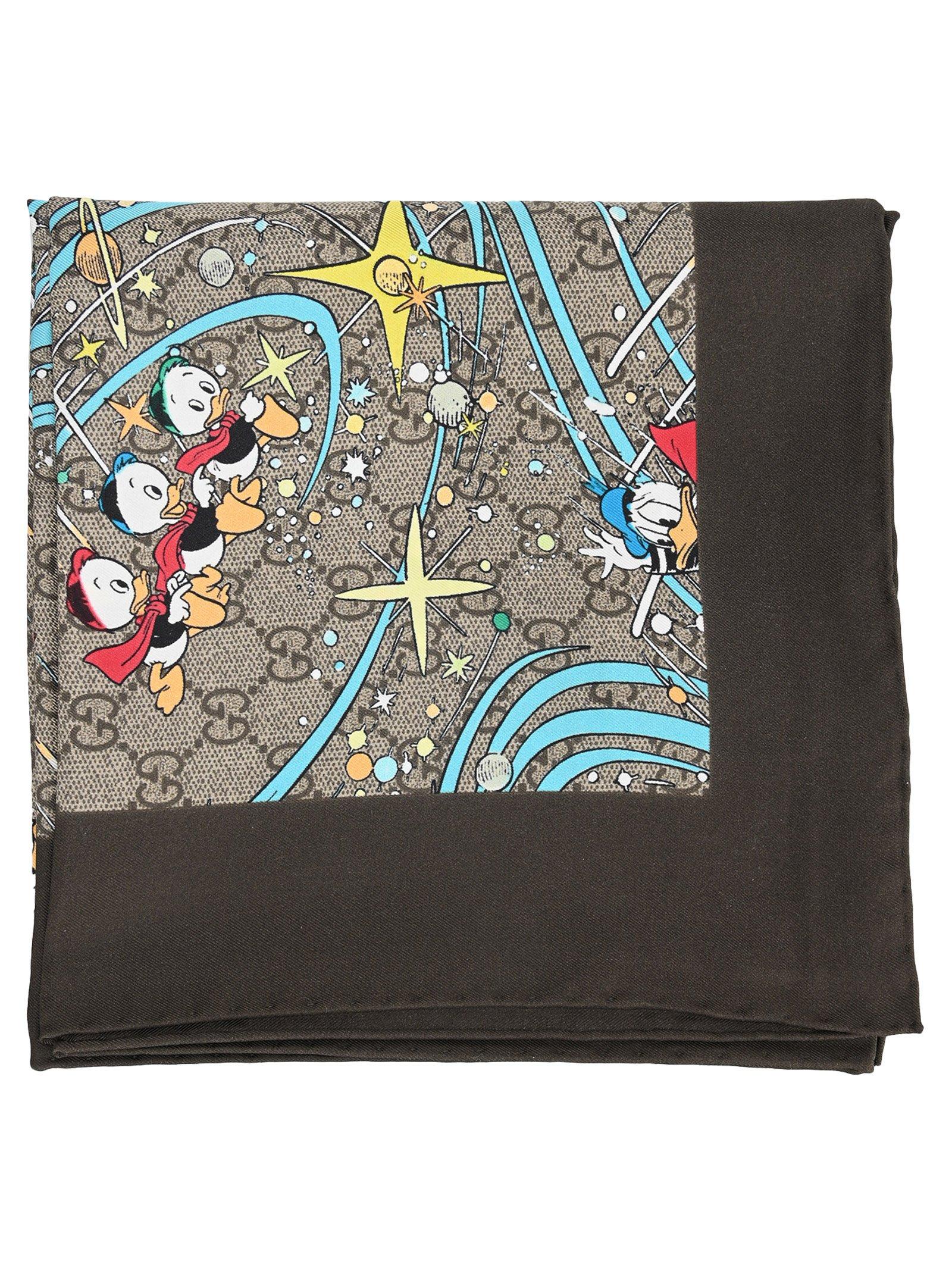 Gucci X Disney Donald Duck GG Carré Scarf for Men Lyst