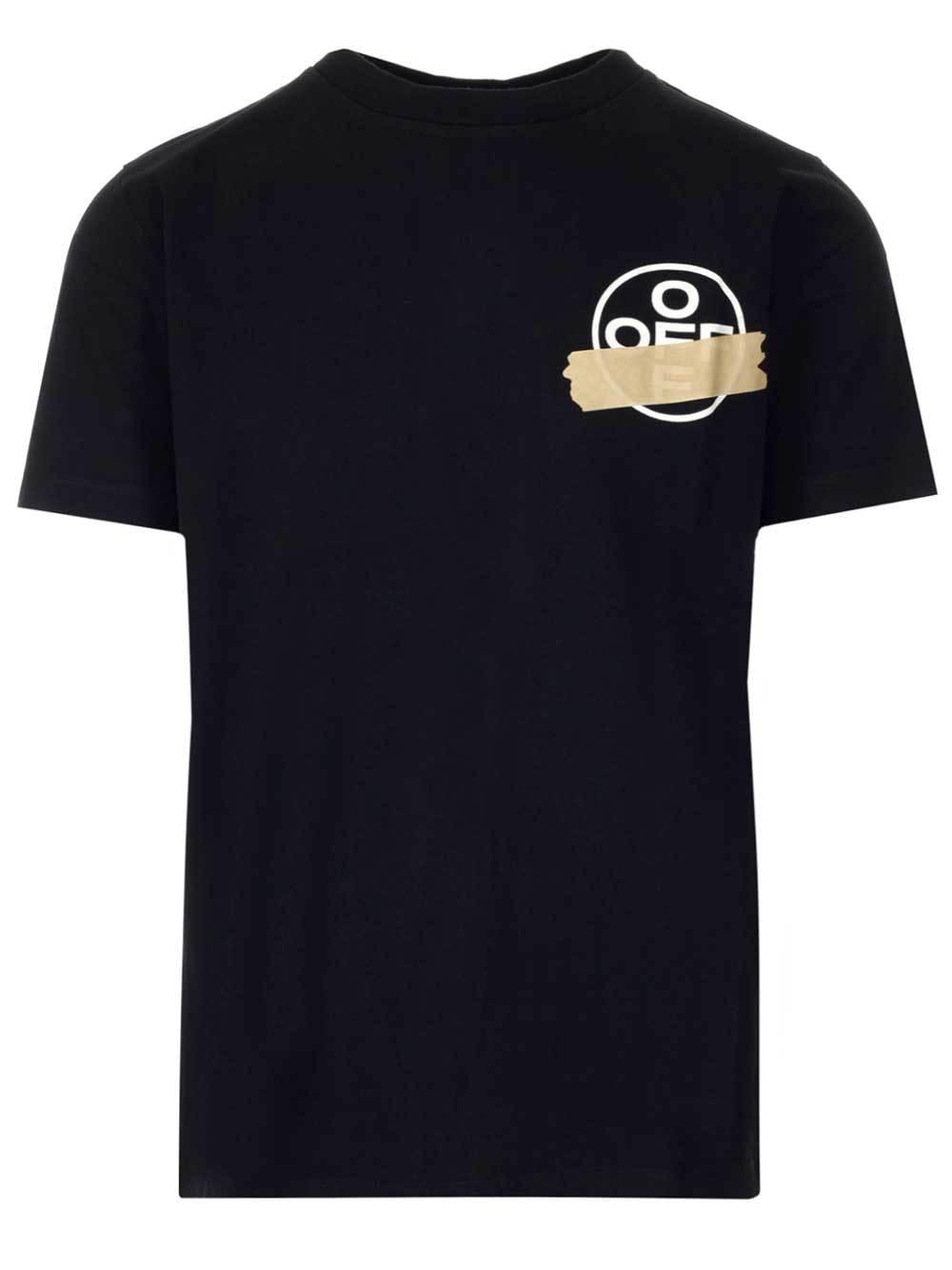 Off-White c/o Virgil Abloh Tape Arrows Oversized T-shirt in Black for Men |  Lyst