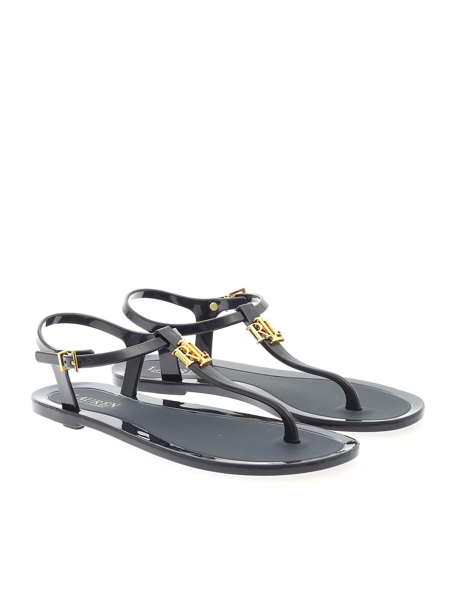 Ralph lauren 2024 black sandals