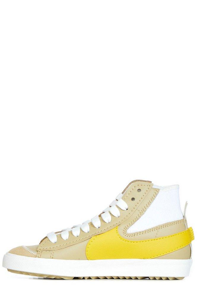 Nike Blazer Mid 77 Jumbo Lace-up Sneakers in Yellow for Men | Lyst