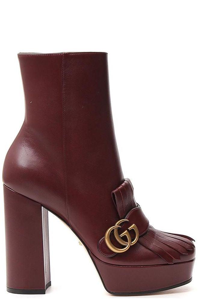 gucci boots red