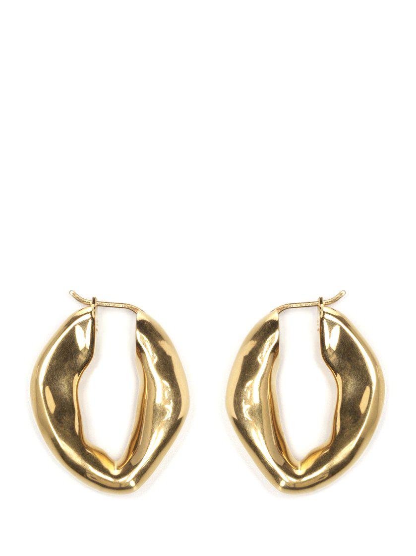 Celine Chunky Earrings in Metallic