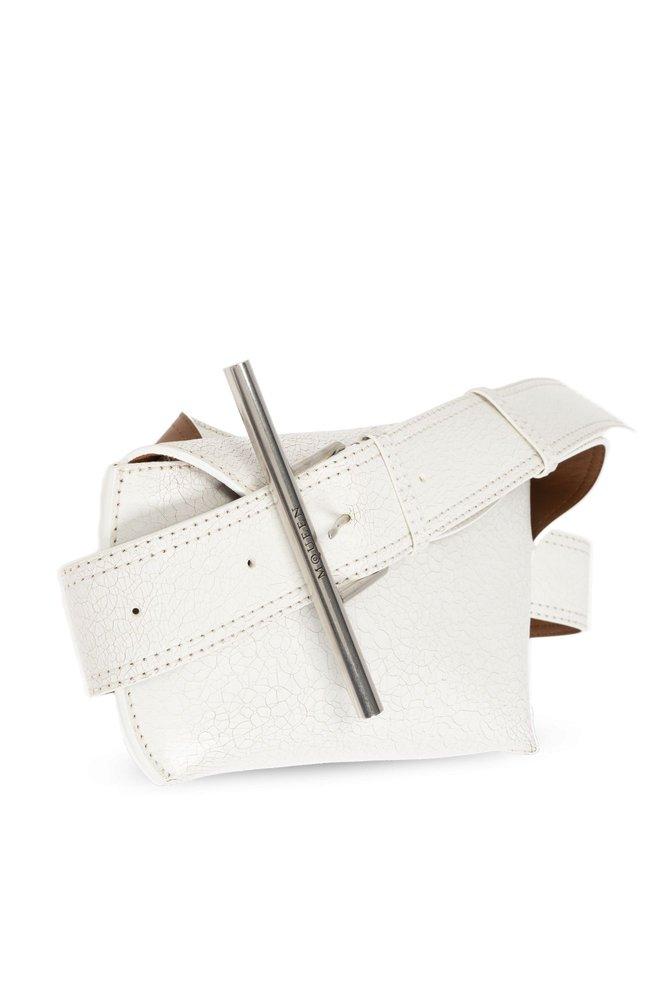 Alexander McQueen T Bar Buckled Belt Bag in White Lyst