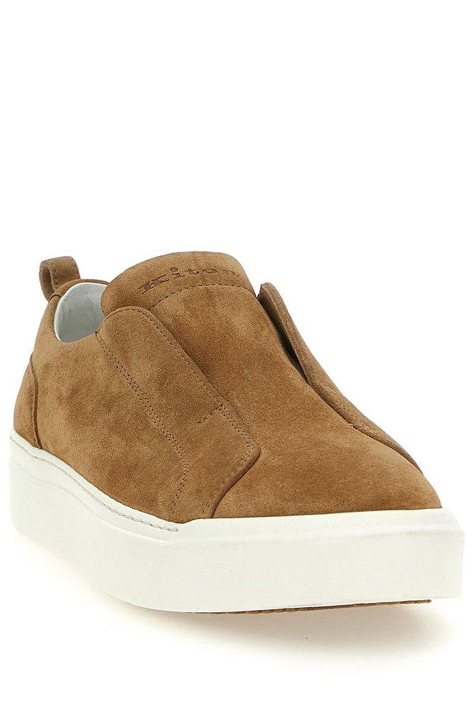 Kiton Slip-On Sneakers in Brown for Men | Lyst