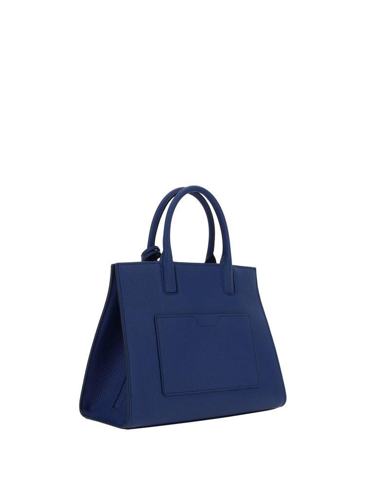 Burberry Frances Mini Top Handle Bag in Blue | Lyst